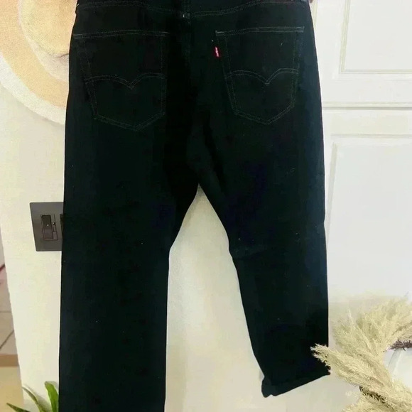 505 LEVIS MENS BLACK JEANS SIZE 38W 29 L great condition - Picture 5 of 7